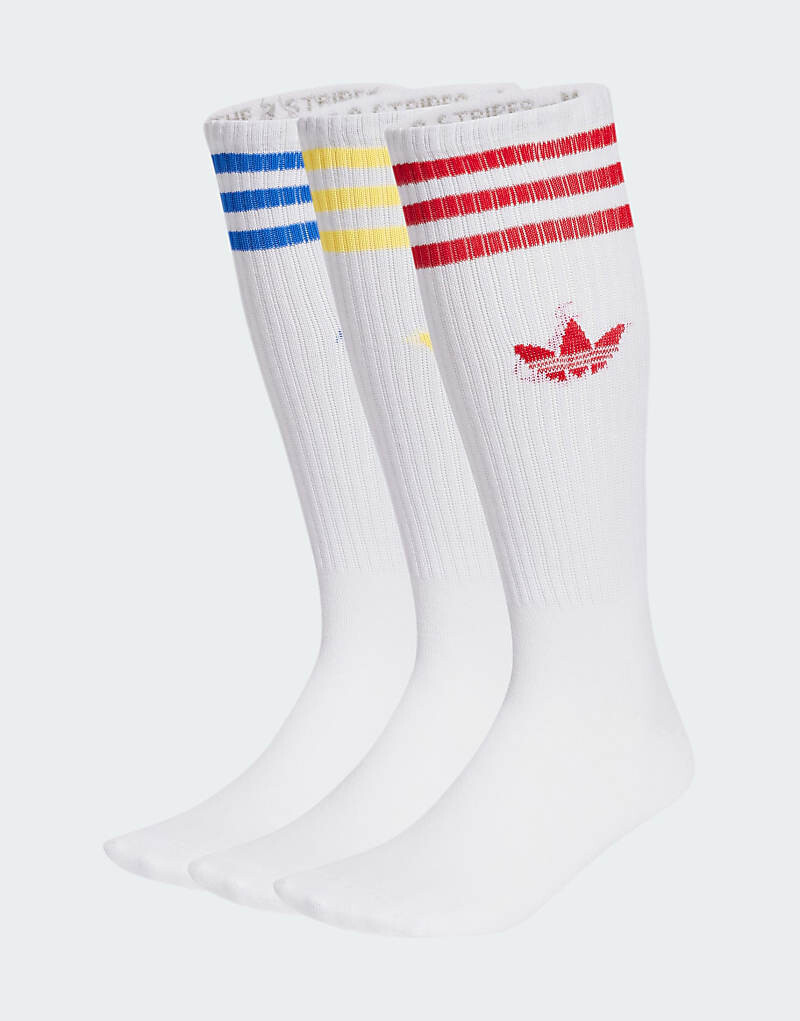 

adidas Originals — Solid — Комплект из 3 пар белых носков