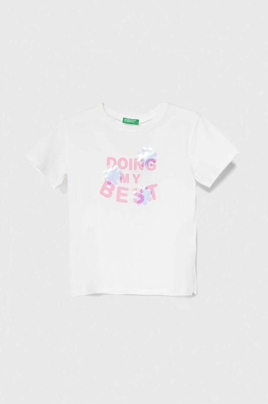 

United Colors of Benetton Детская хлопковая футболка, бежевый