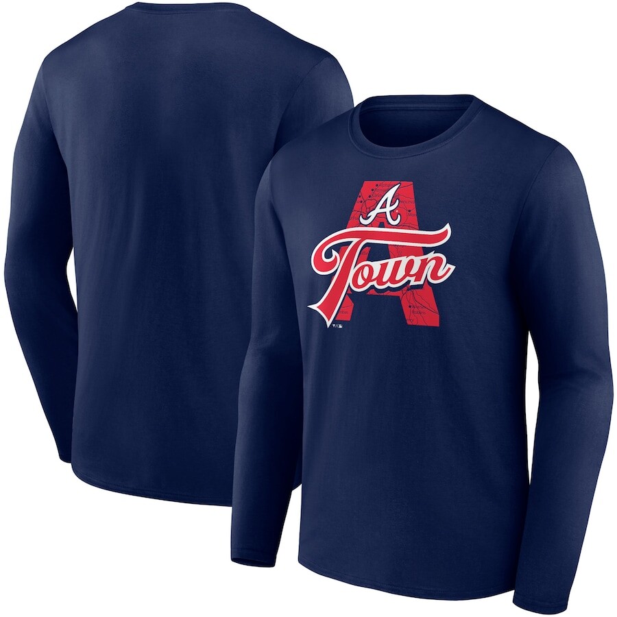 

Футболка с длинным рукавом Fanatics Branded Atlanta Braves, нави