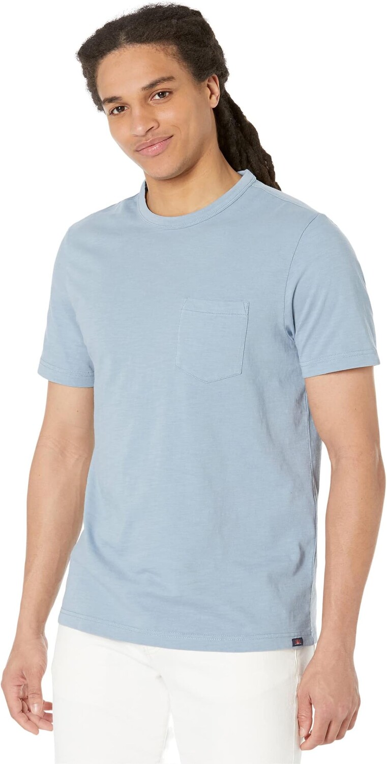 

Выцветшая футболка с карманами Faherty, цвет Mariner Blue
