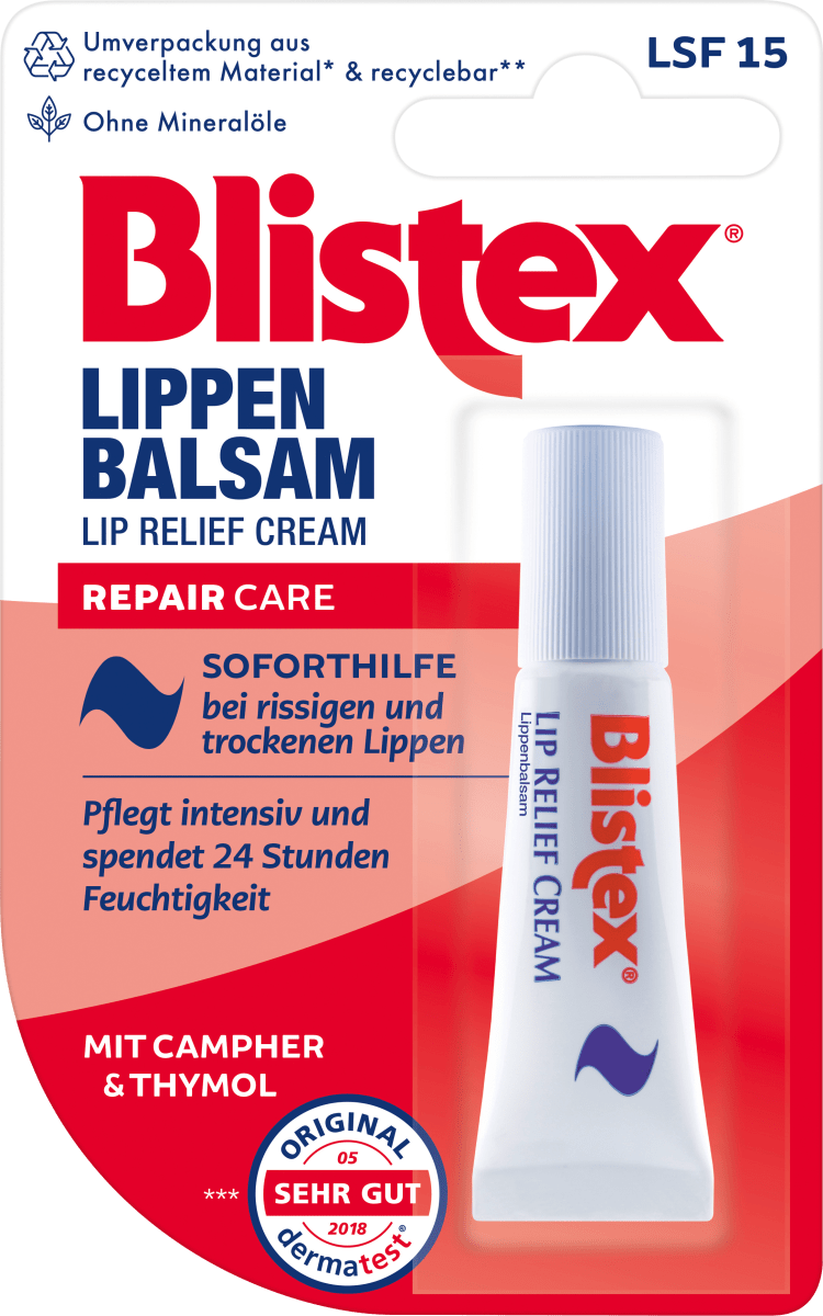 Бальзам для губ Repair Care SPF 15 6 мл Blistex