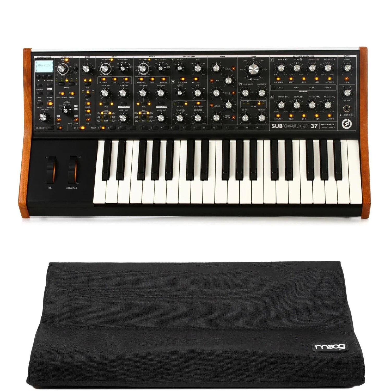 

Аналоговый синтезатор Moog Follow 37 с крышкой