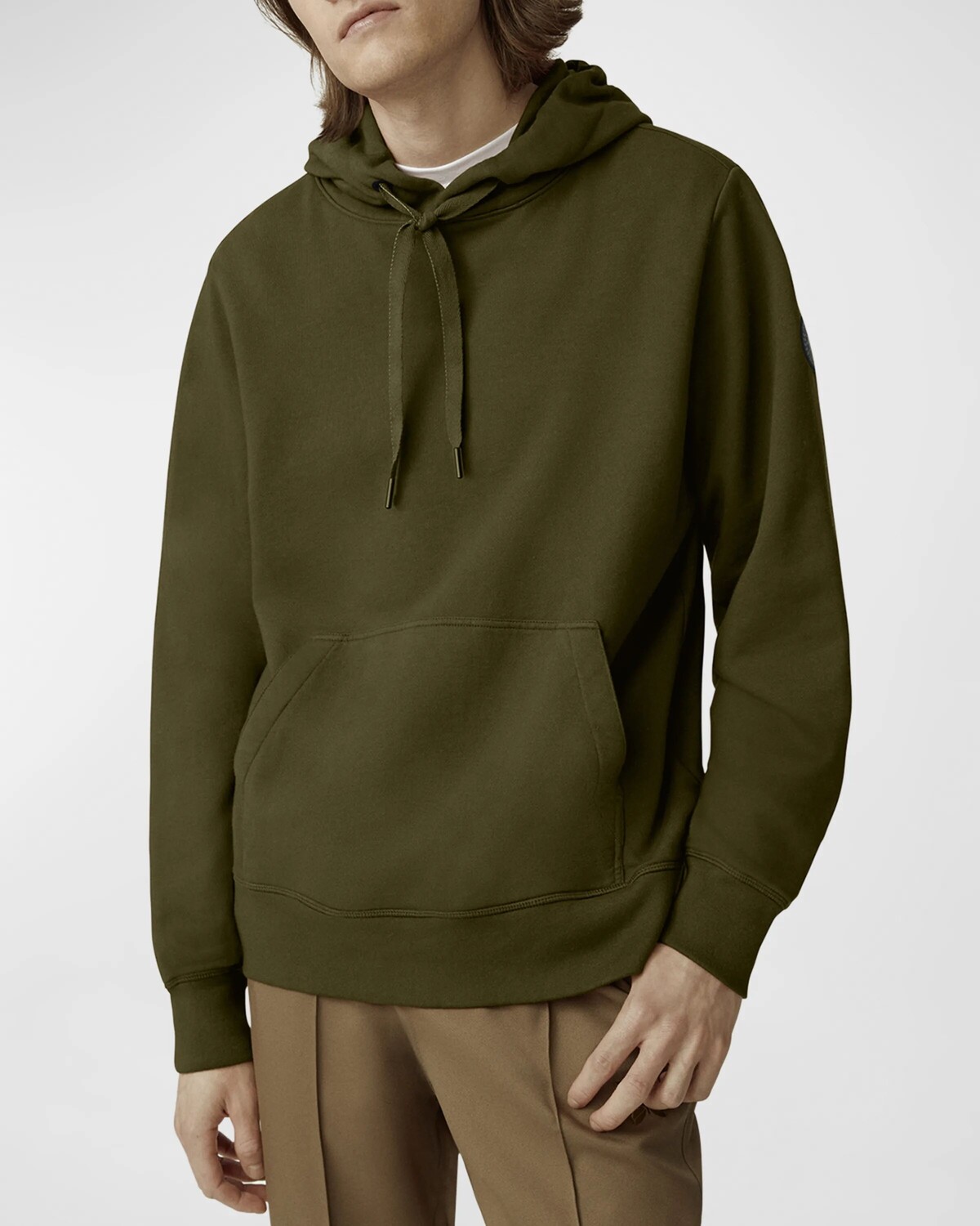 

Мужской пуловер с капюшоном Huron Canada Goose, цвет Military Green