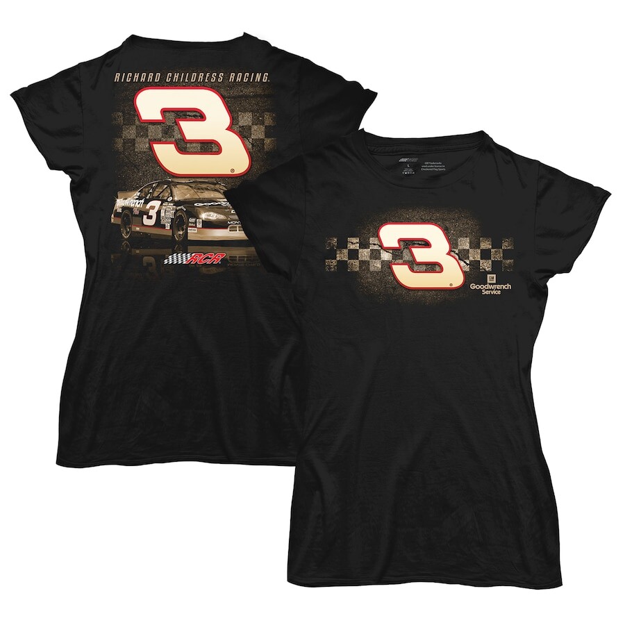 

Футболка с коротким рукавом Checkered Flag Richard Childress Racing, черный
