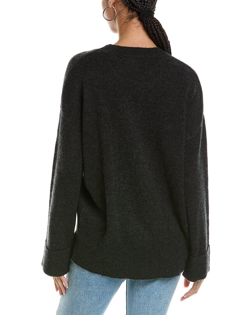 

Свитер бойфренда Brodie Cashmere Luxe Jamie Cashmere, серый