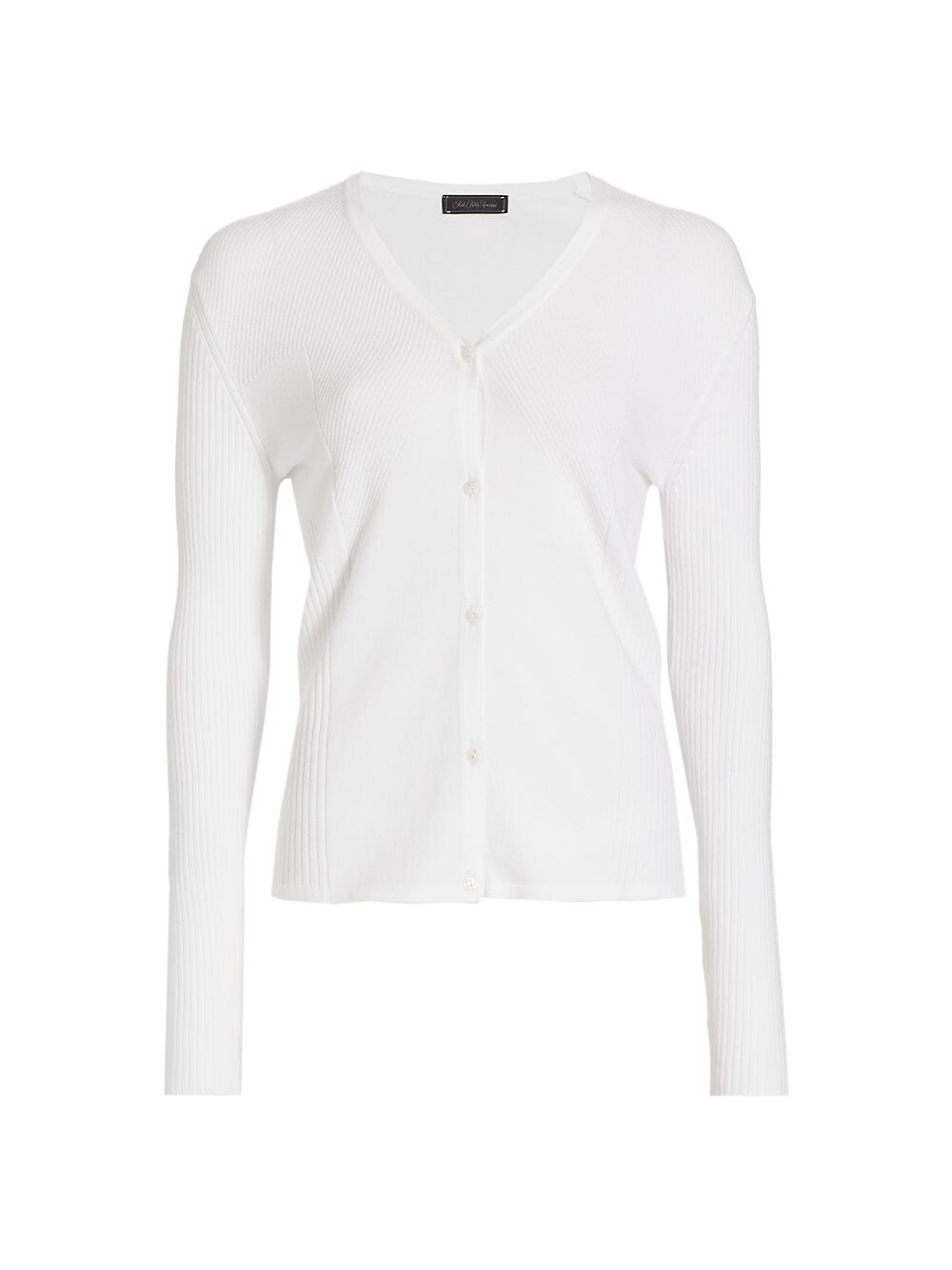 

COLLECTION Кардиган в рубчик с пуговицами спереди Saks Fifth Avenue, белый