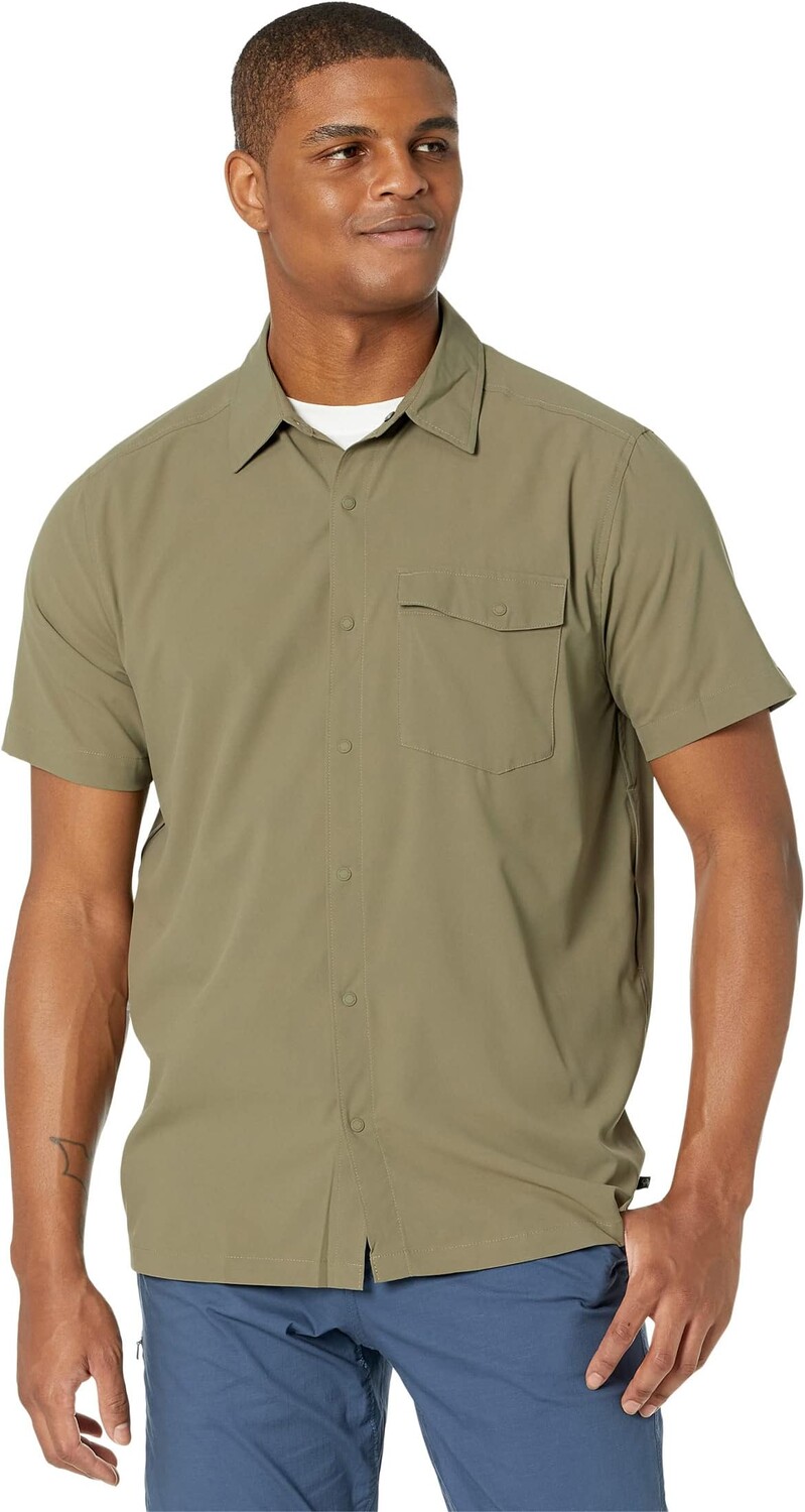 

Рубашка с коротким рукавом Shade Lite Mountain Hardwear, цвет Stone Green