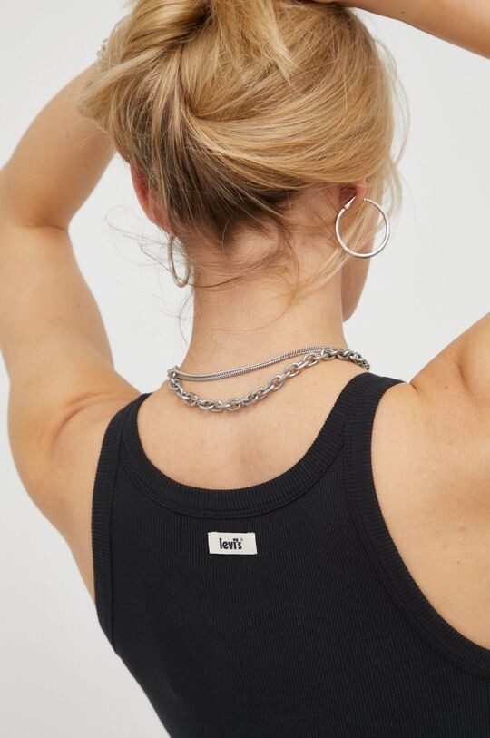Хлопковый топ Levi's, черный