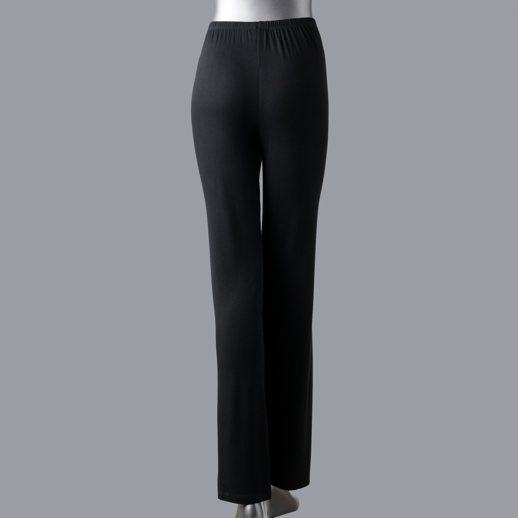 Роскошные базовые пижамные штаны для высоких размеров Simply Vera Vera Wang Simply Vera Vera Wang, черный
