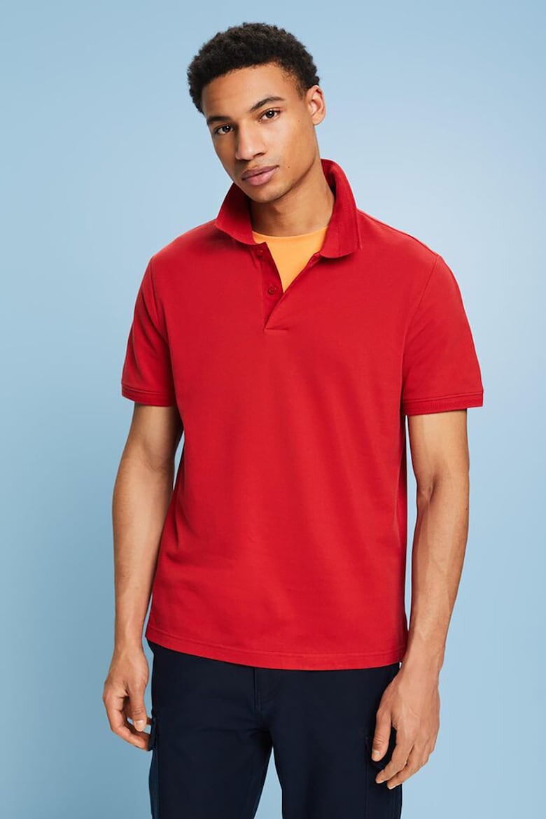

Футболка с воротником Esprit, красный