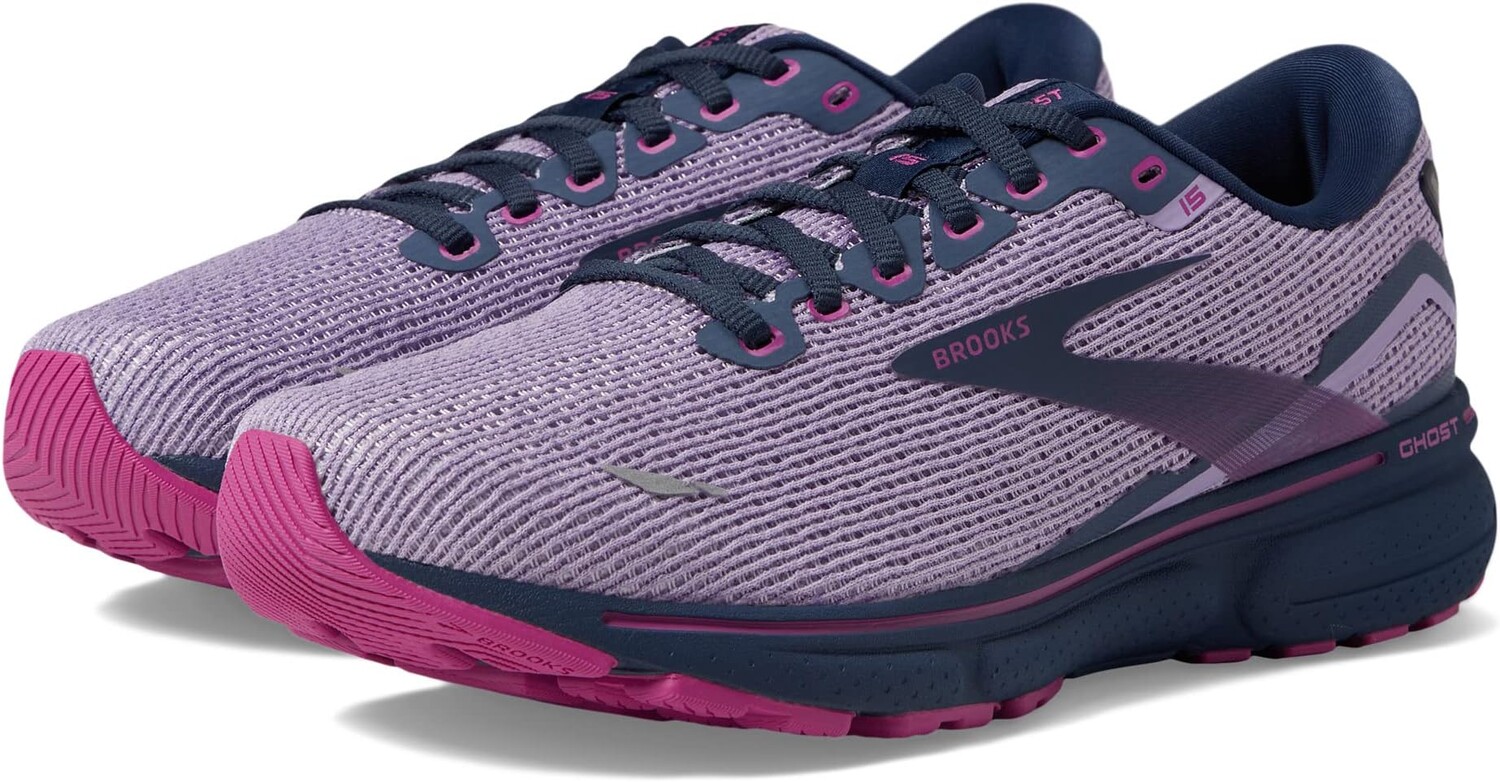 

Кроссовки Ghost 15 Brooks, цвет Rhapsody/Dress Blue/Viola