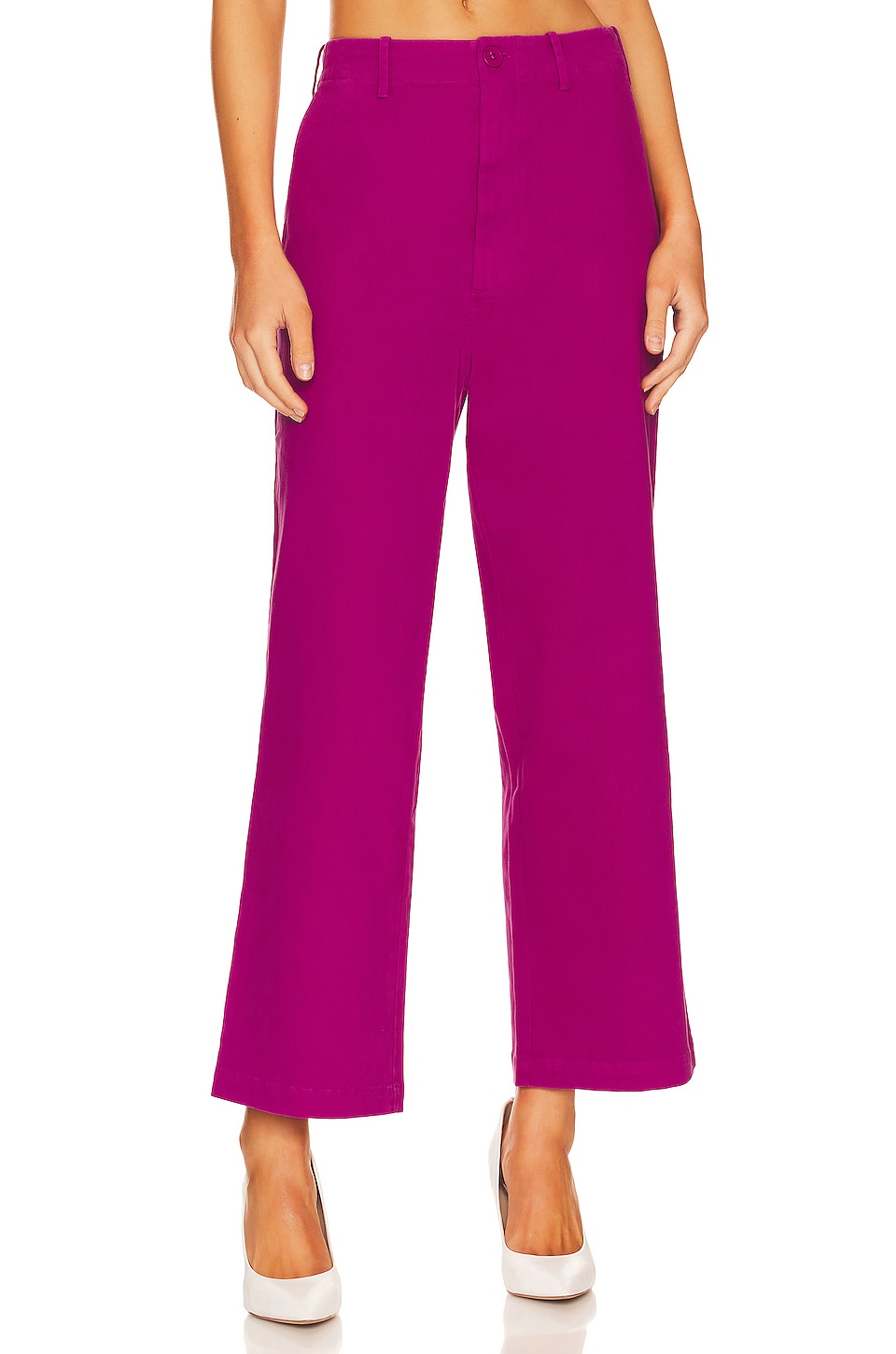 

Брюки MONROW Wide Leg Chino, цвет Dragon Fruit