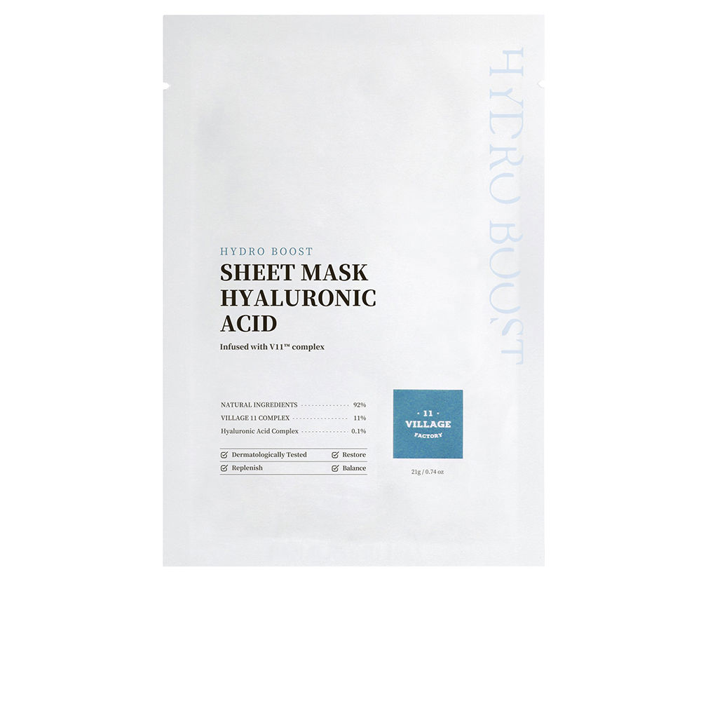 embudu village Маска для лица Hydro boost sheet mask hyaluronic acid Village 11, 23г