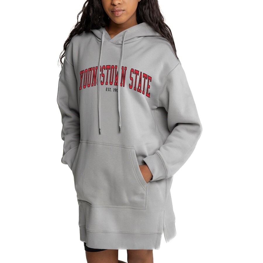 

Платье-худи Gameday Couture Youngstown State Penguins, серый