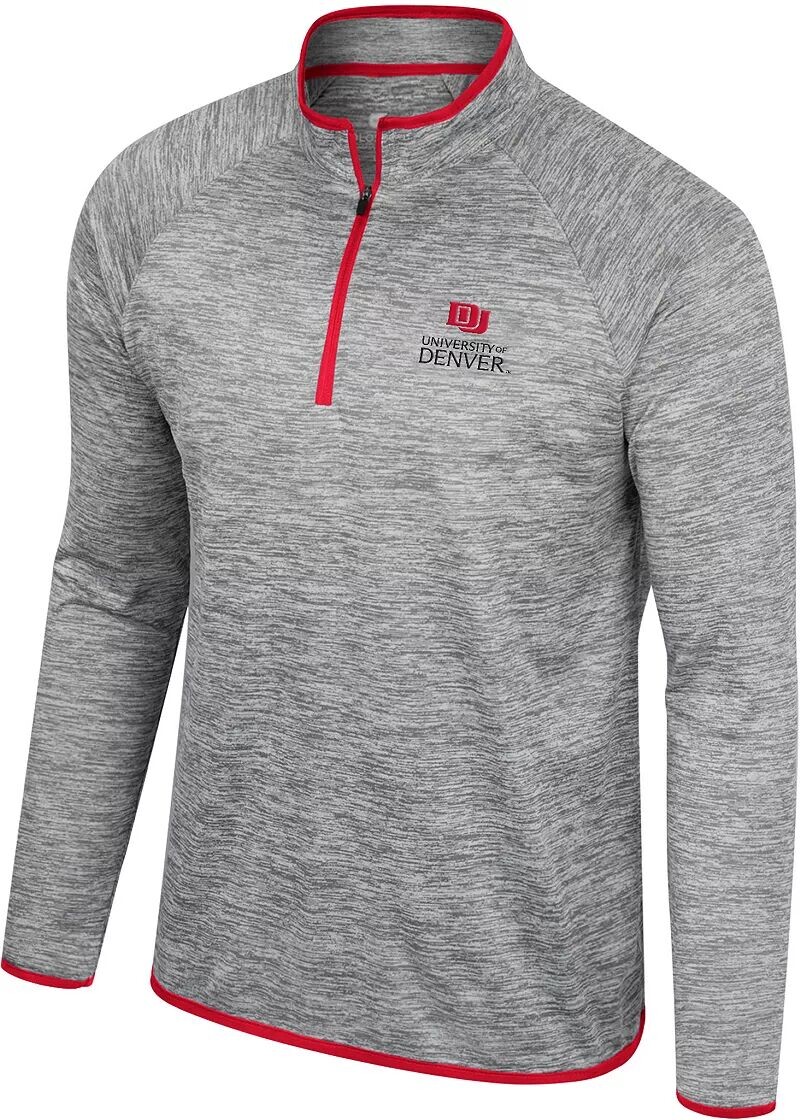 

Colosseum Мужской пуловер Denver Pioneers Heather Grey с молнией