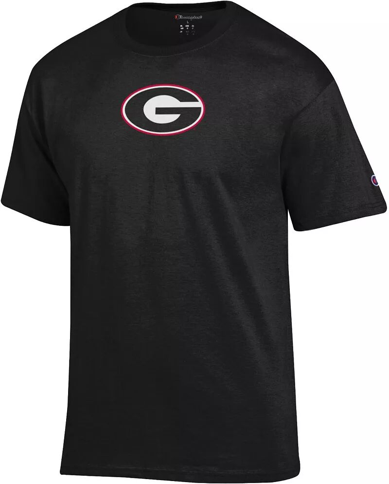 Мужская черная футболка с логотипом Champion Georgia Bulldogs