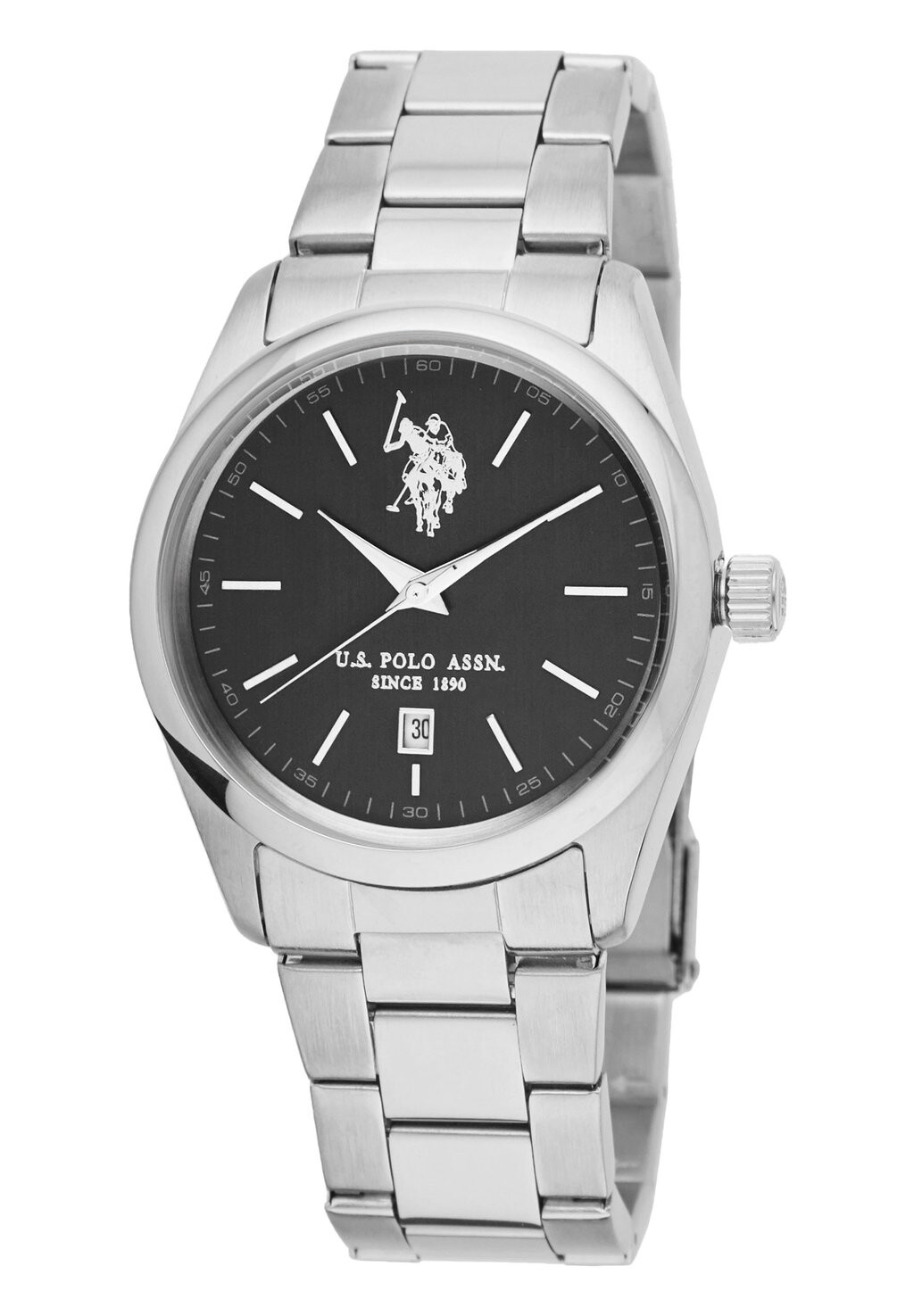 

Часы Aaron Band U.S. Polo Assn., цвет silver black