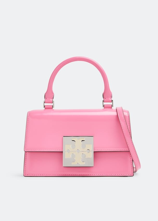 

Сумка Tory Burch Bon Bon Mini Top-Handle, розовый