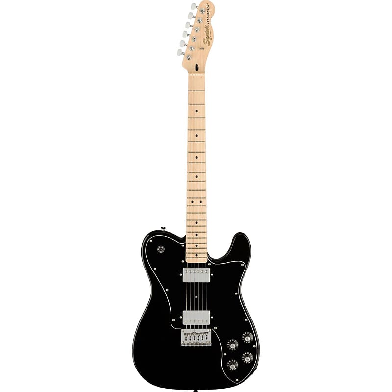 Электрогитара Squier Affinity Series Telecaster Deluxe Electric Guitar, Maple Fingerboard, Black Pickguard, Black