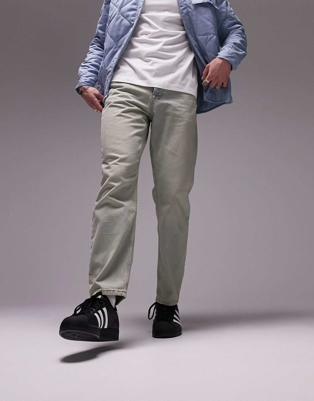 

Прямые джинсы Topman светло-грязного оттенка