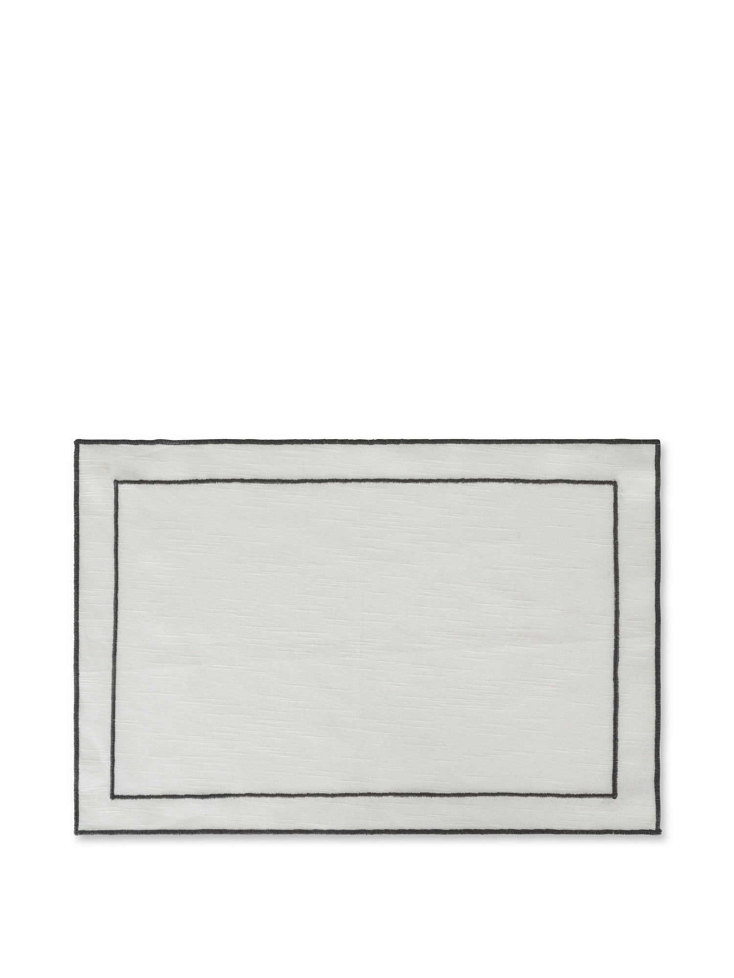Хлопковая подставка под столовые приборы с оверлоком Coincasa, белый