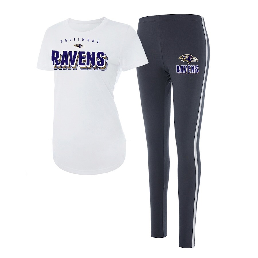 

Пижамный комплект Concepts Sport Baltimore Ravens, белый