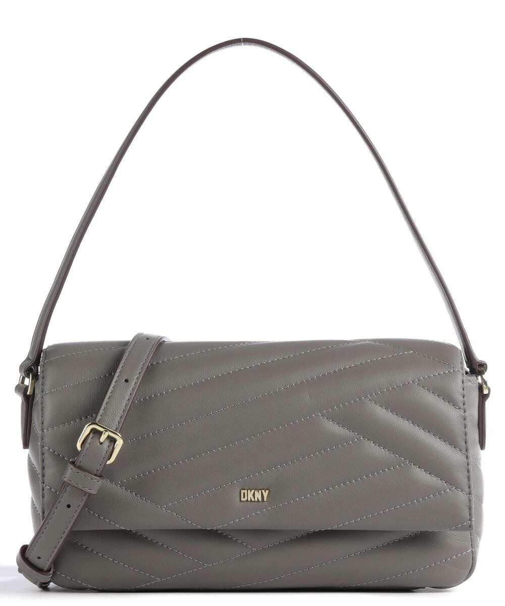 

Сумка Sara из кожи ягненка Dkny, серый