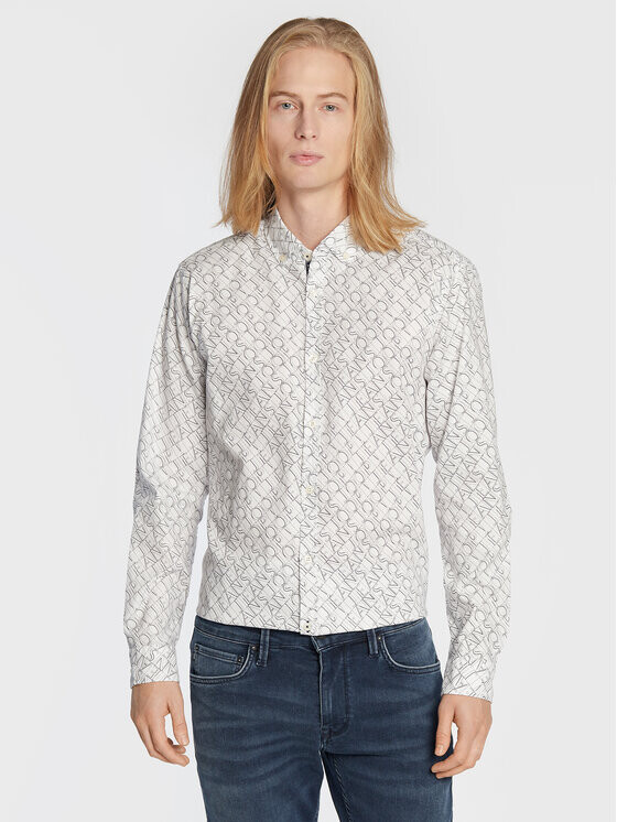 

Рубашка узкого кроя Joop! Jeans, белый