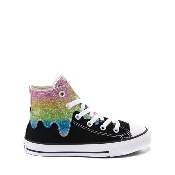 

Кроссовки Converse Chuck Taylor All Star Hi Glitter Drip - Little Kid, черный