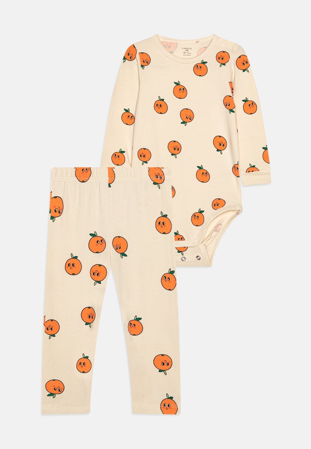 Леггинсы ORANGES UNISEX SET Lindex, цвет light beige