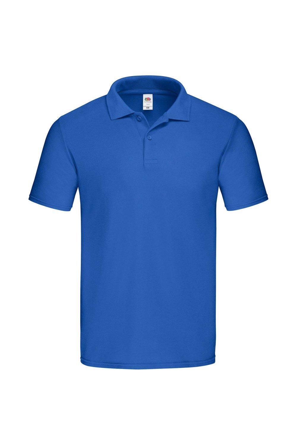 Оригинальная рубашка-поло из пике , синий Fruit of the Loom