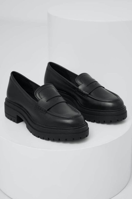 

Кожаные мокасины Answear Lab, черный