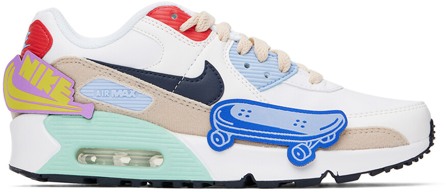 

Nike Kids Белые детские кроссовки Nike Air Max 90 LTR SE Big