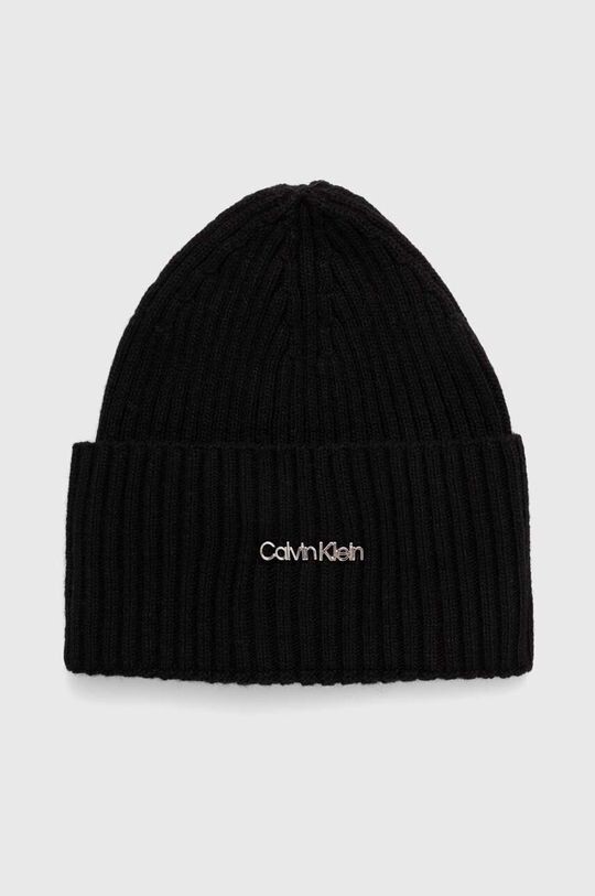 

Шапка из смесовой шерсти Calvin Klein, черный