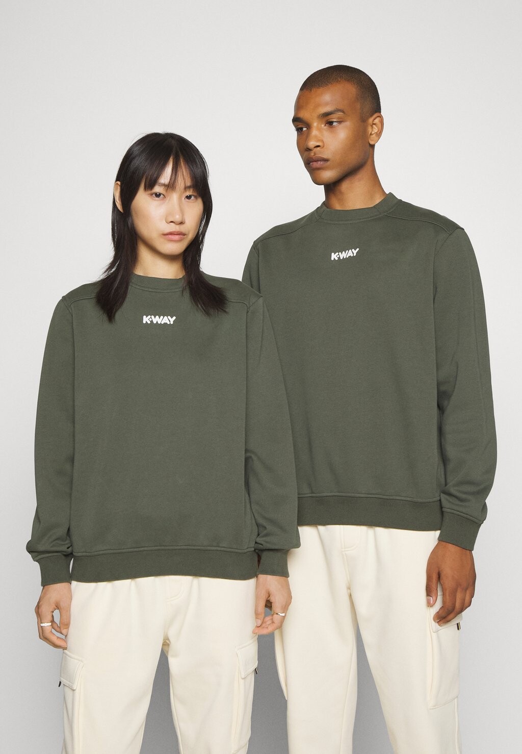 

Толстовка ЭКСКЛЮЗИВ RUPERT BRUSHED UNISEX K-Way, зеленый черноватый