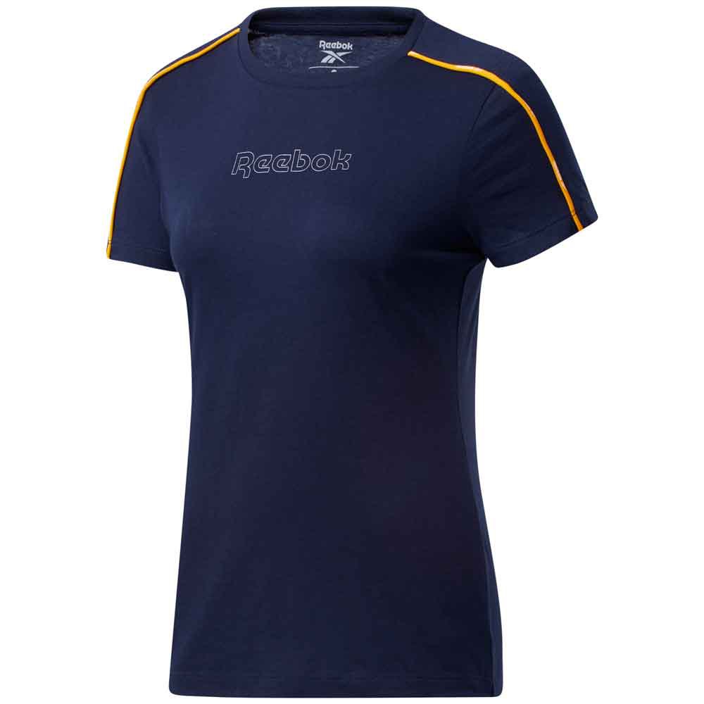 

Футболка Reebok Piping Pack Slim, синий