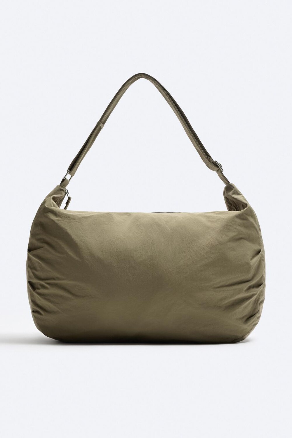 

Сумка из нейлона xl ZARA, хаки зеленый