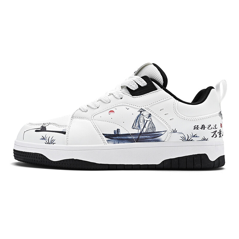 

Кроссовки Izumi QUANYANG Skateboarding Shoes Men Low-top, белый/черный