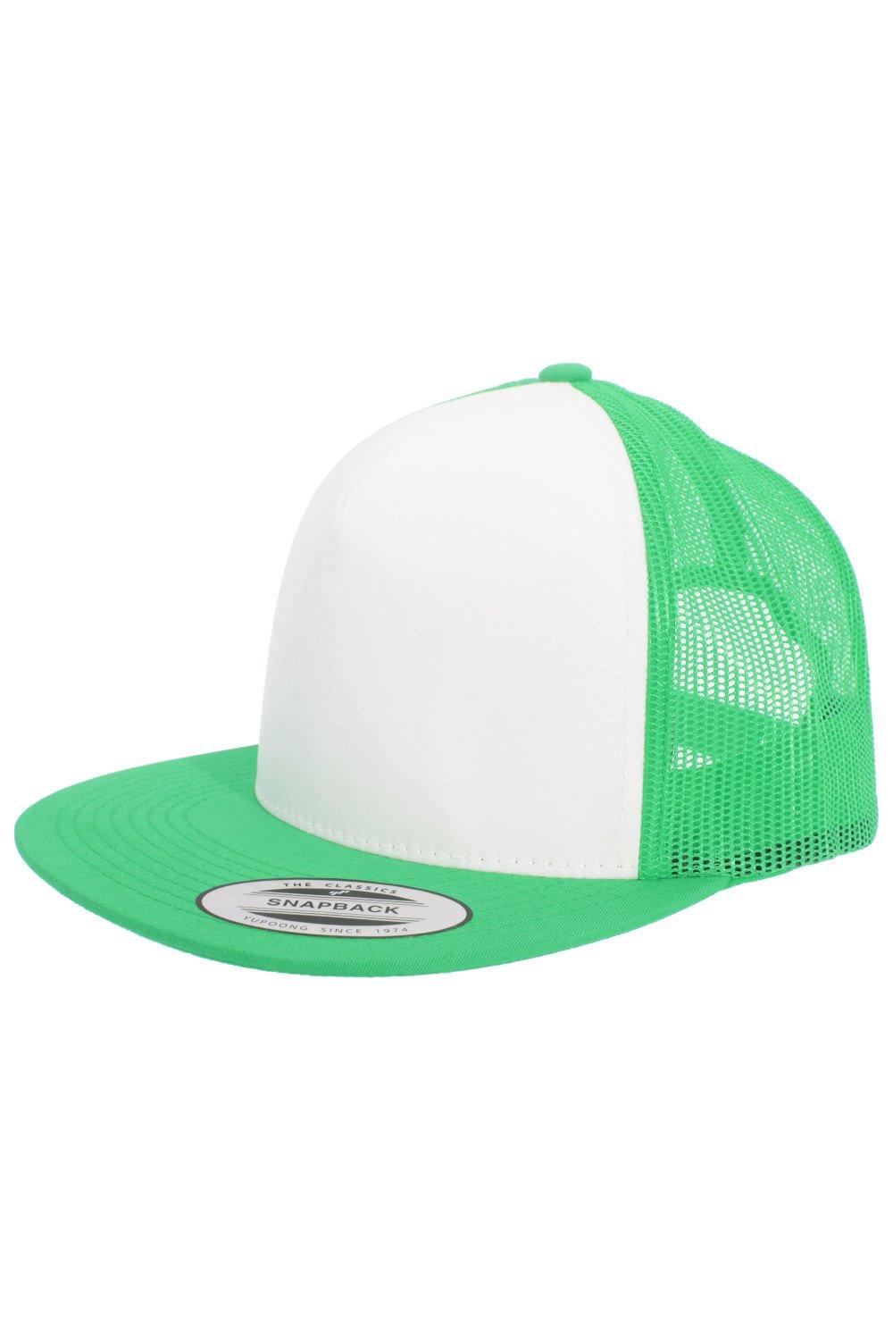 Кепка Flexfit Classic Trucker Snapback Yupoong, зеленый джинсовая кепка с австралийским значком кепка кенгуру страусиный флаг бейсболка для папы регулируемая классическая спортивная кепка дл