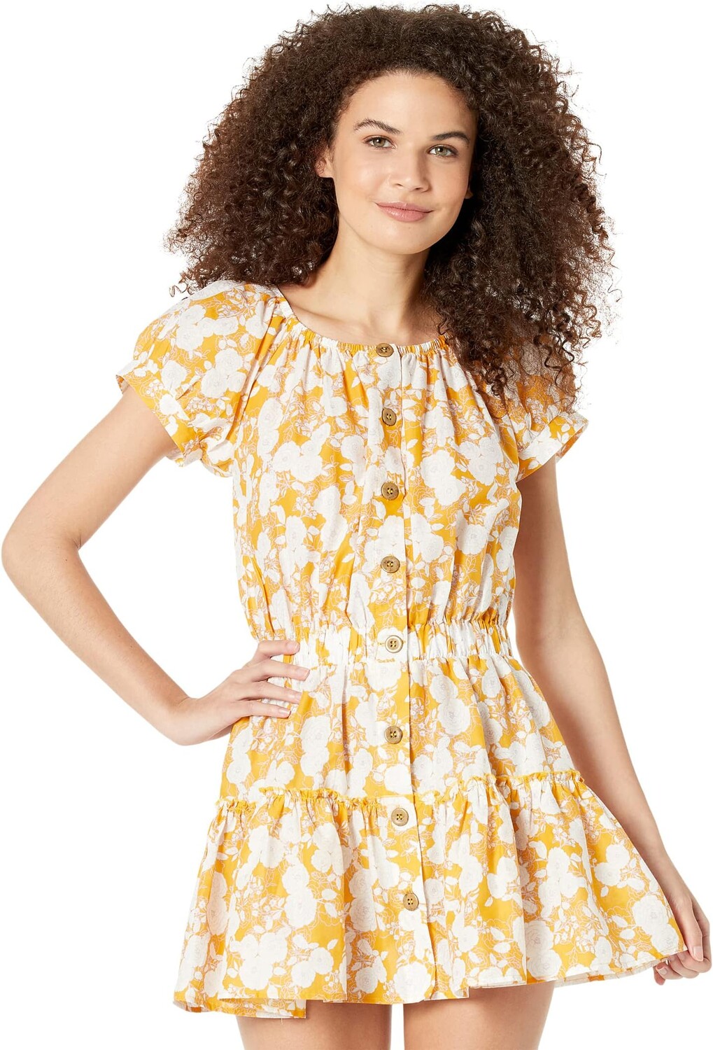 

Купальник Eberjey Retro Floral Elsie Cover-Up, цвет Mango/Lilac