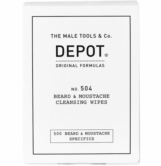 Салфетки для очищения бороды и усов, 12 шт. Depot 504