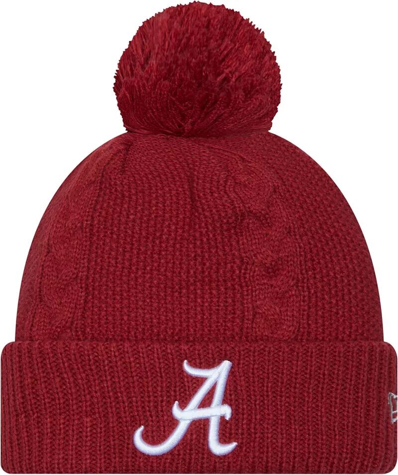 

Женская шапка-бини New Era Alabama Crimson Tide темно-красного цвета с косами