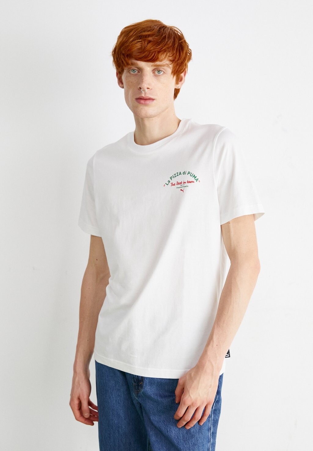 

Футболка с принтом Graphics Pizza Tee Puma, белый