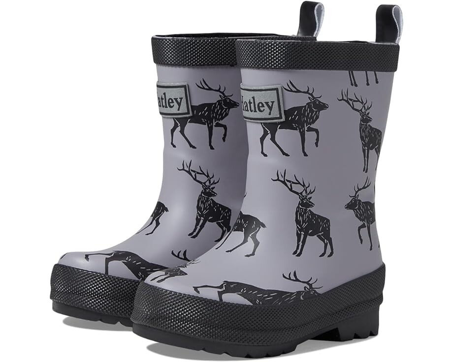 

Ботинки Hatley Magestic Elk Matte Rain Boots, серый