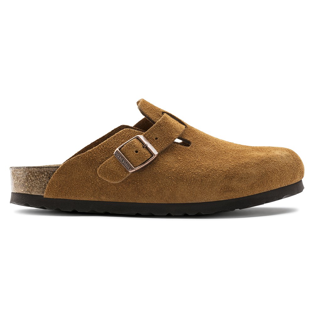 Мюли биркеншток. Birkenstock Boston Soft footbed. Birkenstock Boston. Сабо коричневые.