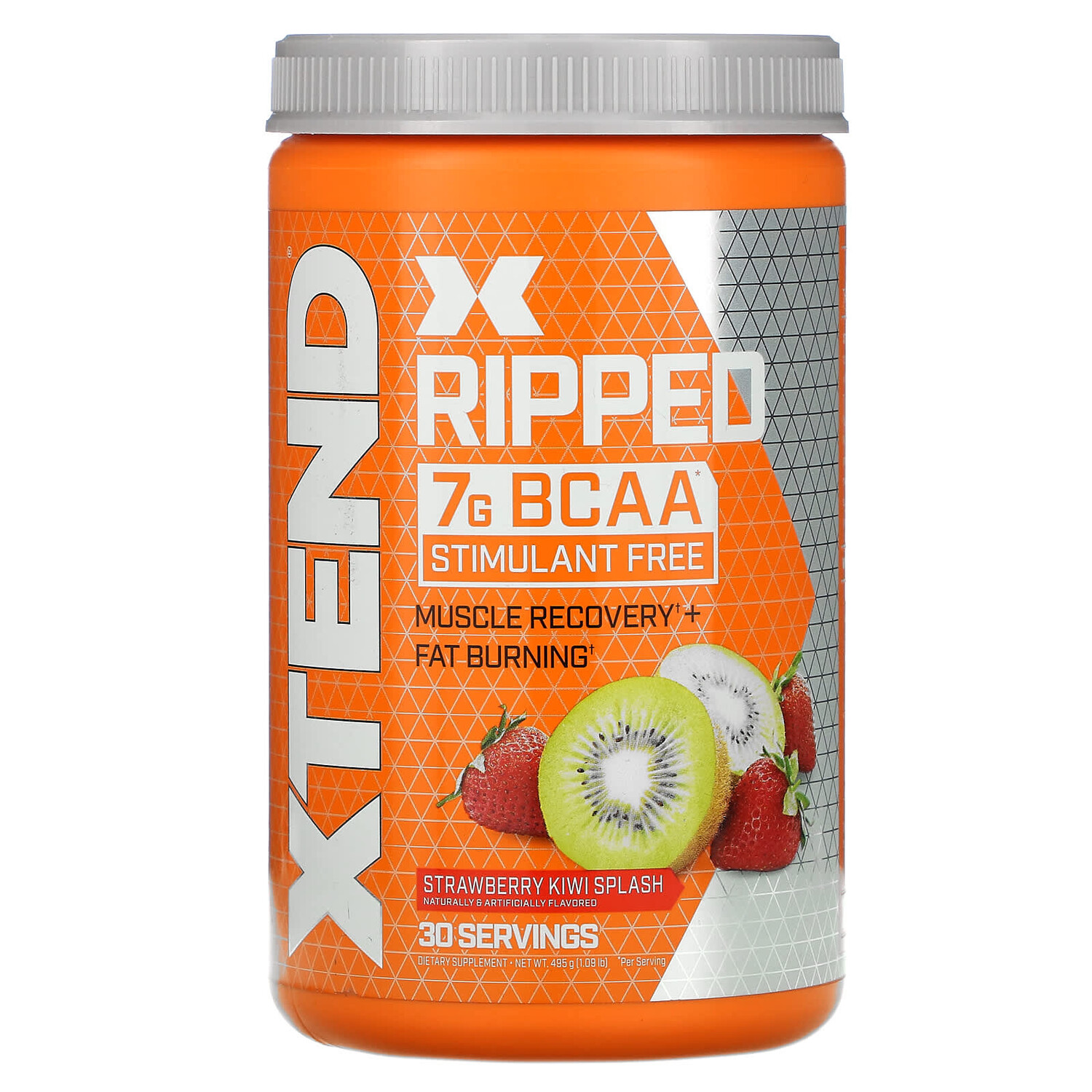 

Ripped, 7 г аминокислот с разветвленной цепью, со вкусом клубники и киви, 495 г (1,09 фунта), Xtend