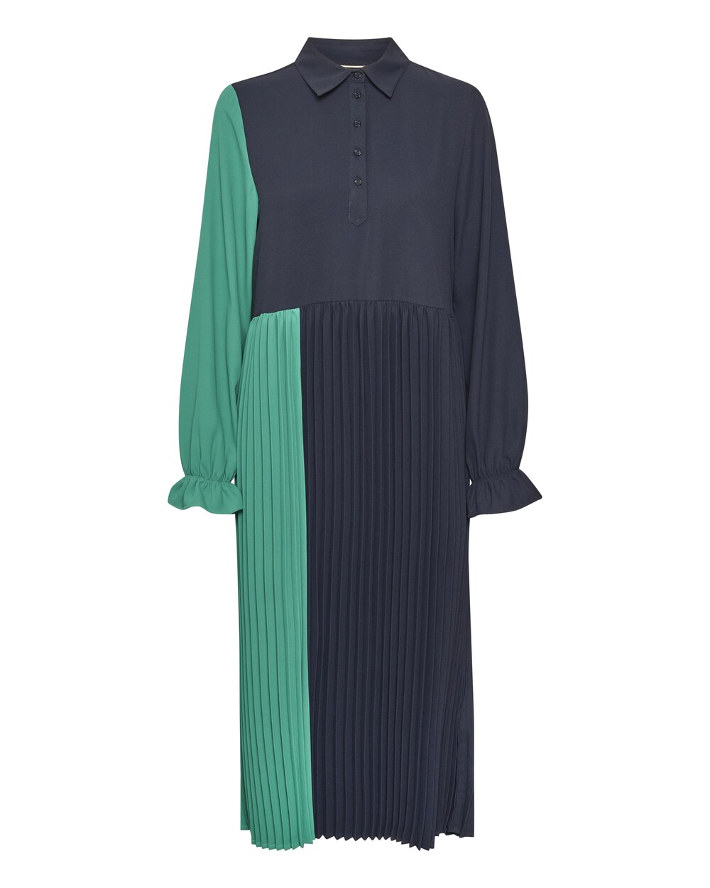 Рубашка-платье Culture Betty, морской синий/зеленый