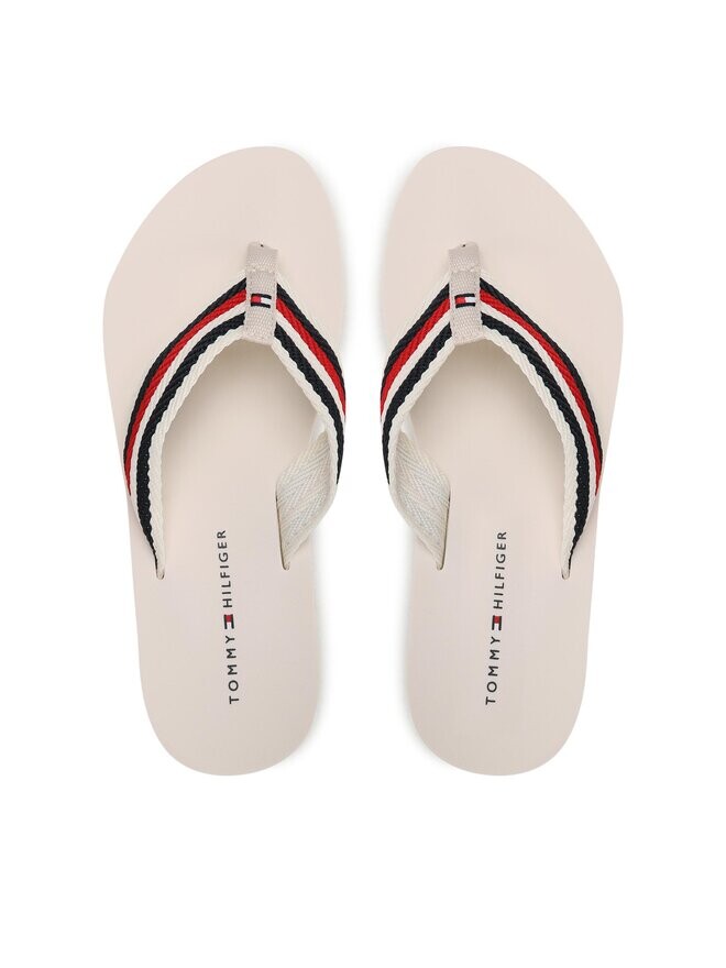 

Шлепки Tommy Hilfiger, экрю
