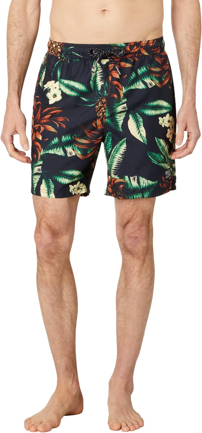 

Винтажные гавайские шорты для плавания Superdry, цвет Black Pineapples