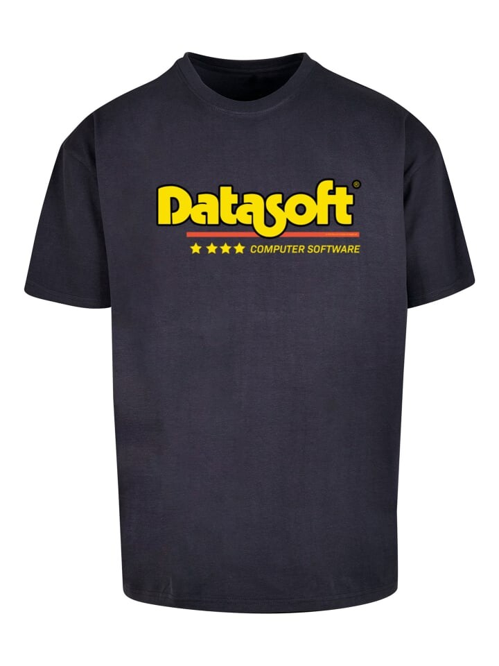 

Футболка F4NT4STIC DATASOFT Logo yellow Retro Gaming SEVENSQUARED, темно-синий